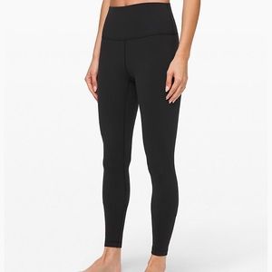 lulu lemon wunder under leggings in black